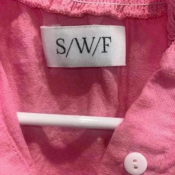 Anthropologie S/W/F Linen Rayon Belted Mini Shirt Dress - Picture 4 of 5